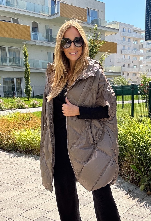 Biggy mellény mokka – Innova Fashion
